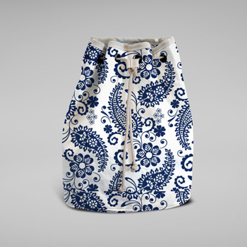 bawełniany plecak z wzorem paisley